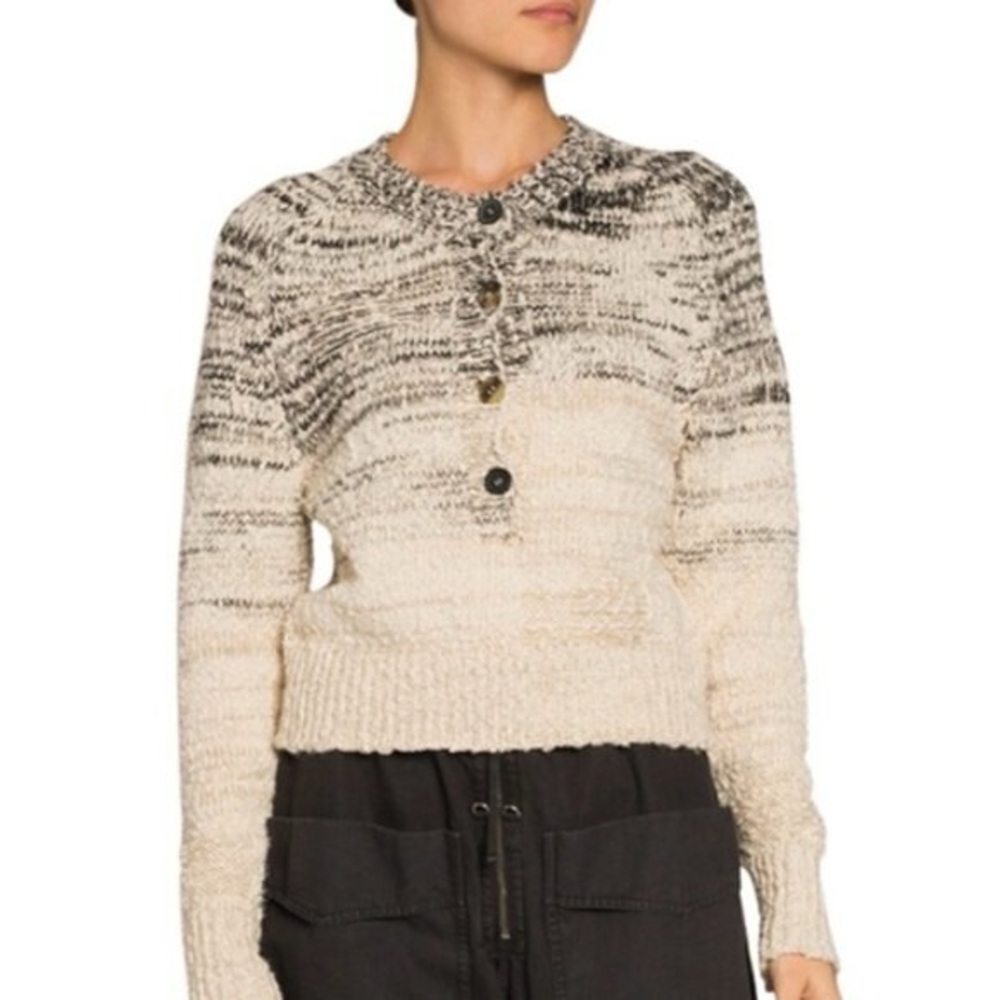 Isabel Marant Patty Ombré Wool Boucle Sweater Size XS Oversized Knit